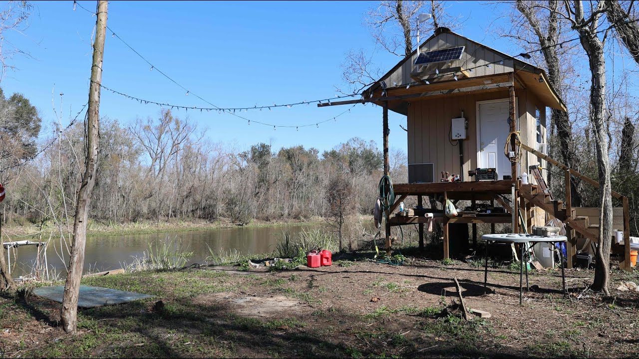 camping off grid in the Atchafalaya basin