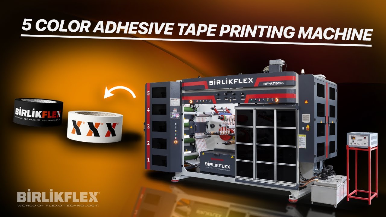 BF-AT536 | 5 Color 36 cm Adhesive Tape Flexo Printing Machine