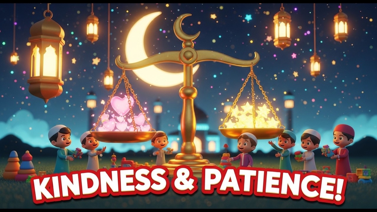 Ramadan Manners – Be Kind, Be Patient 💛🌙 | Kids Learn Good Habits