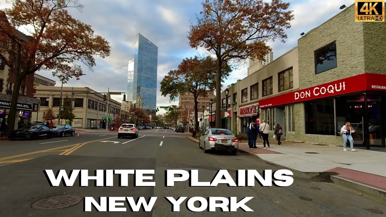 Driving White Plains New York 4K