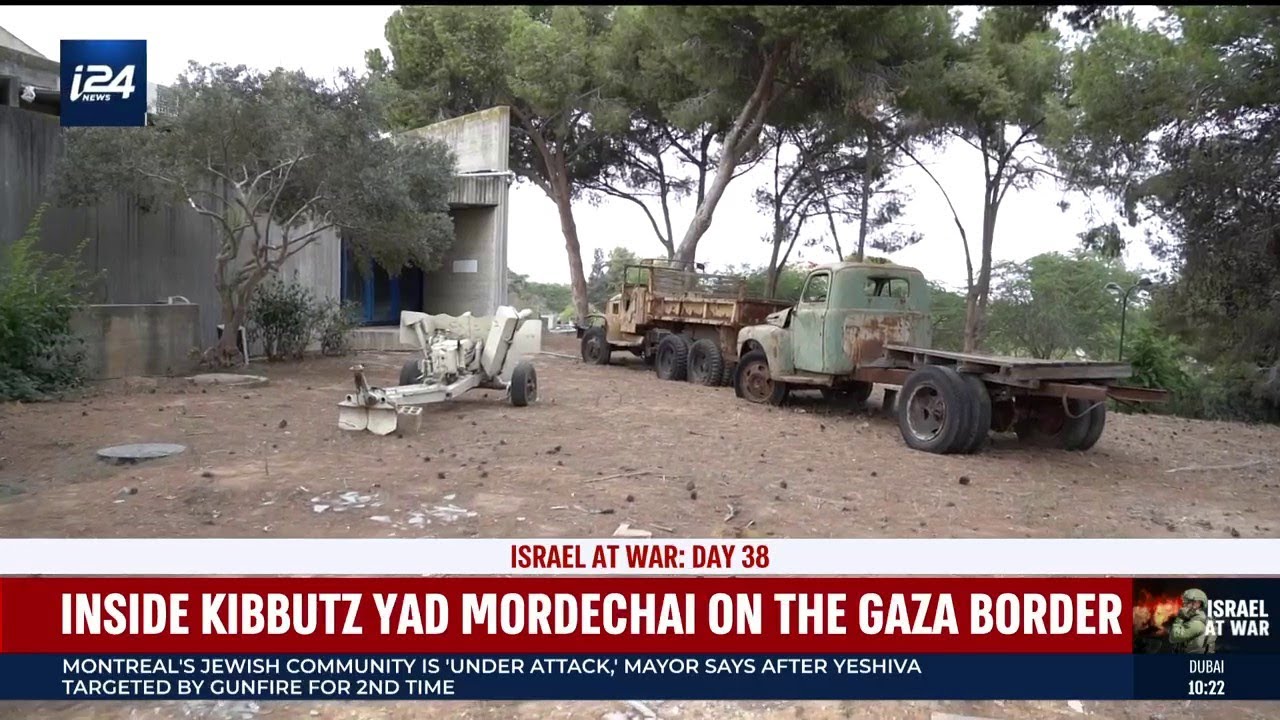 Inside Kibbutz Yad Mordechai on the Gaza border