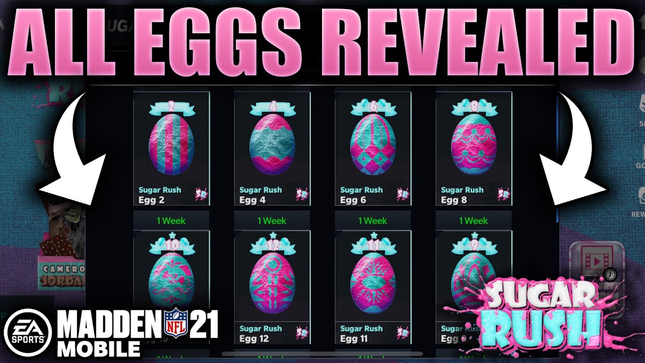 ALL EGGS REVEALED! - WHAT'S IN THE EGGS?! - Madden Mobile 21