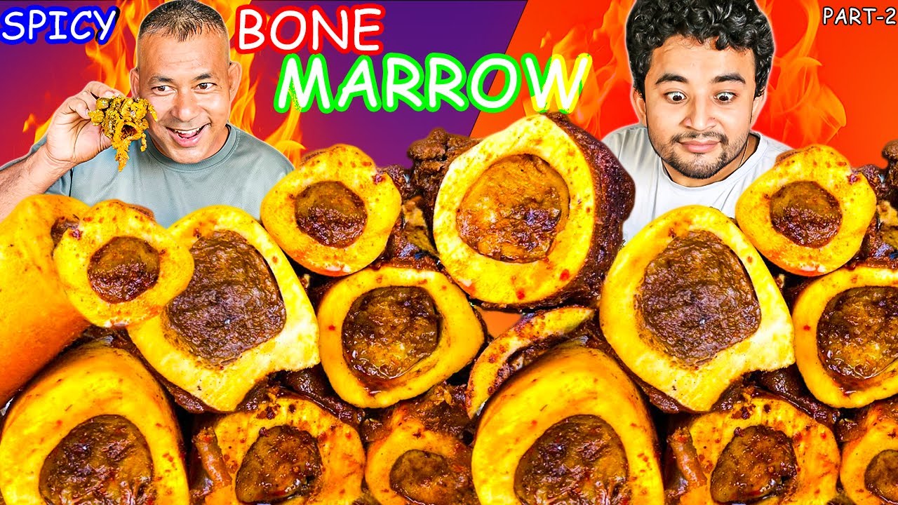 SPICY BUFFALO BONE MARROW MUKBANG PART-2 |NEPALI MUKBANG | EATING SHOW