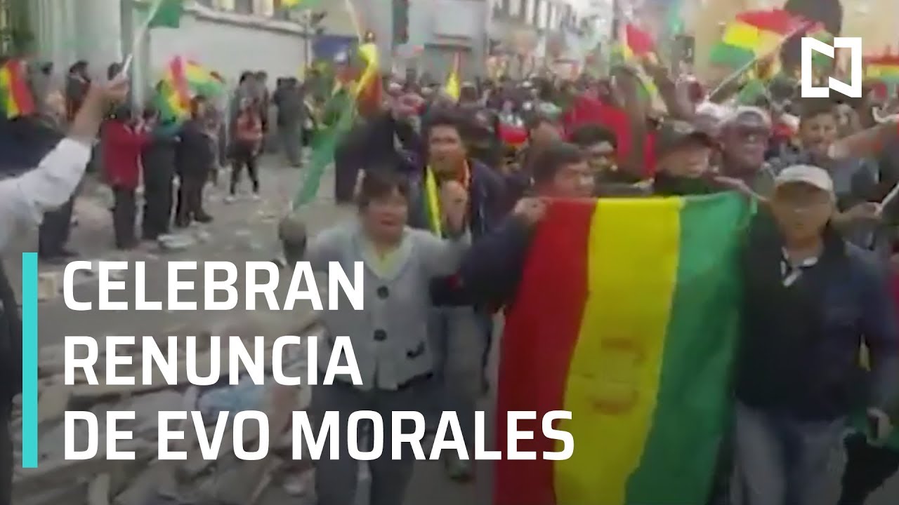 Bolivianos celebran en las calles renuncia de Evo Morales - Las Noticias