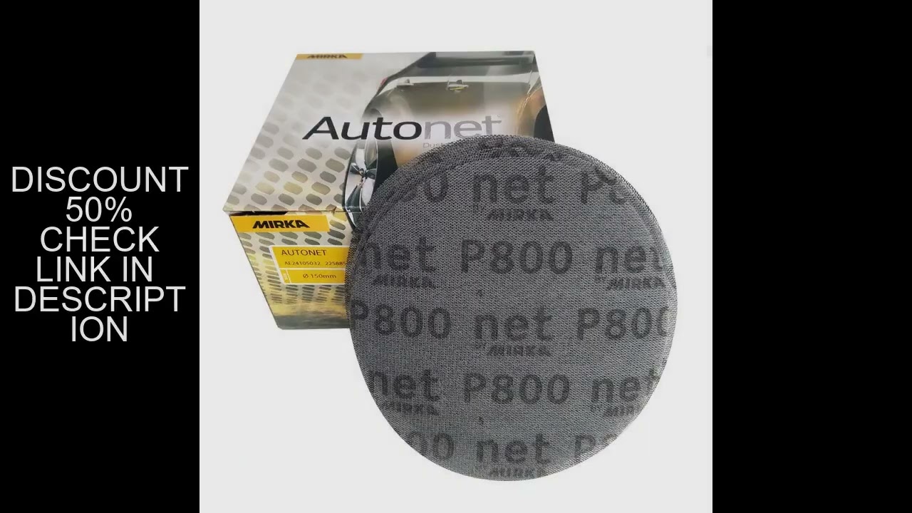 10Pcs 6 Inch Mirka Mesh Abrasive Dust Free Sanding Discs Anti-blocking Dry Grinding Sandpaper 80 to