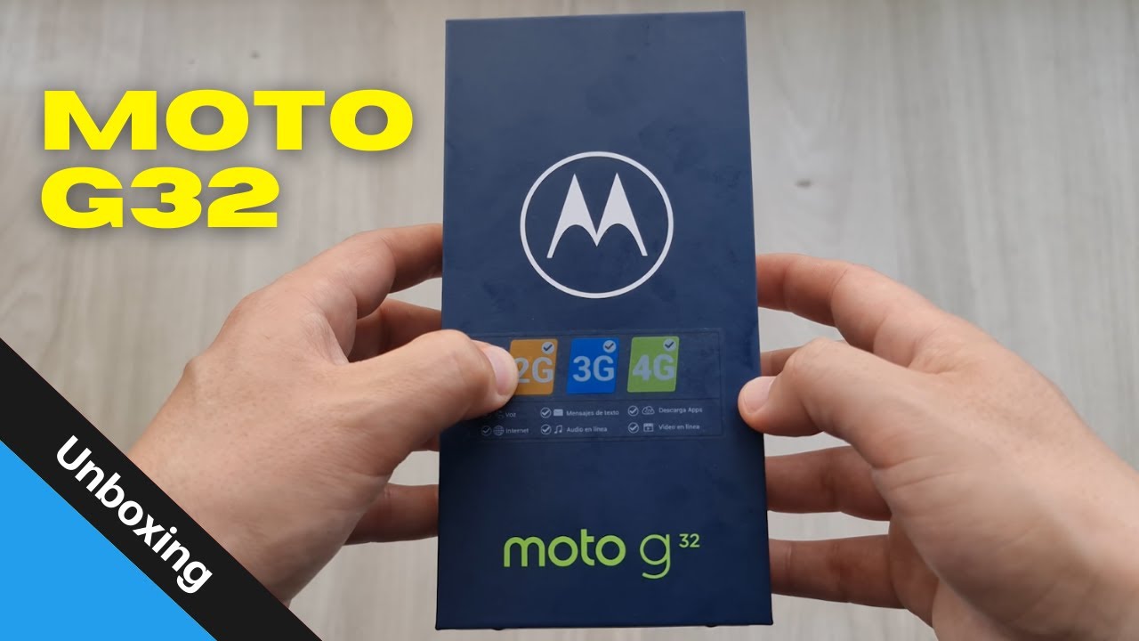 MOTOROLA MOTO G32 📲 Unboxing en Español de este teléfono con 128gb y sus accesorios