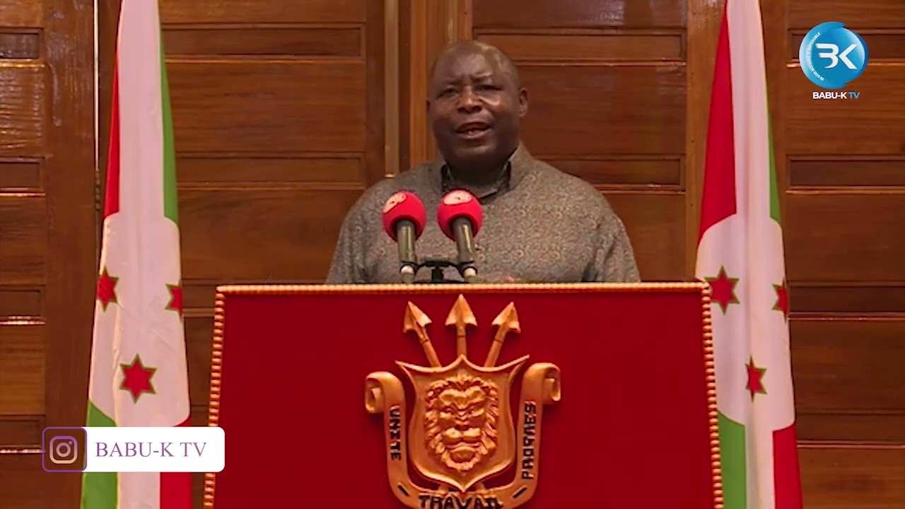 PREZIDA NEVA ASHIKIRIJE IJAMBO ABARUNDI RYOGUSOZERA UMWAKA/INTAMBARA YA RD.CONGO/URWANDA ARUVUZEKO