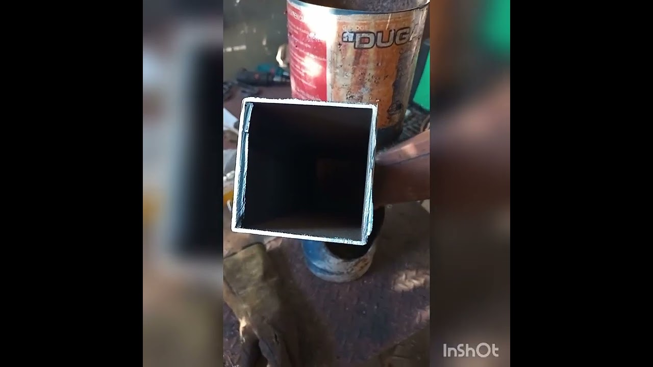 reciclar tubo gasogeno. estufa Rocket herrería granateartesano