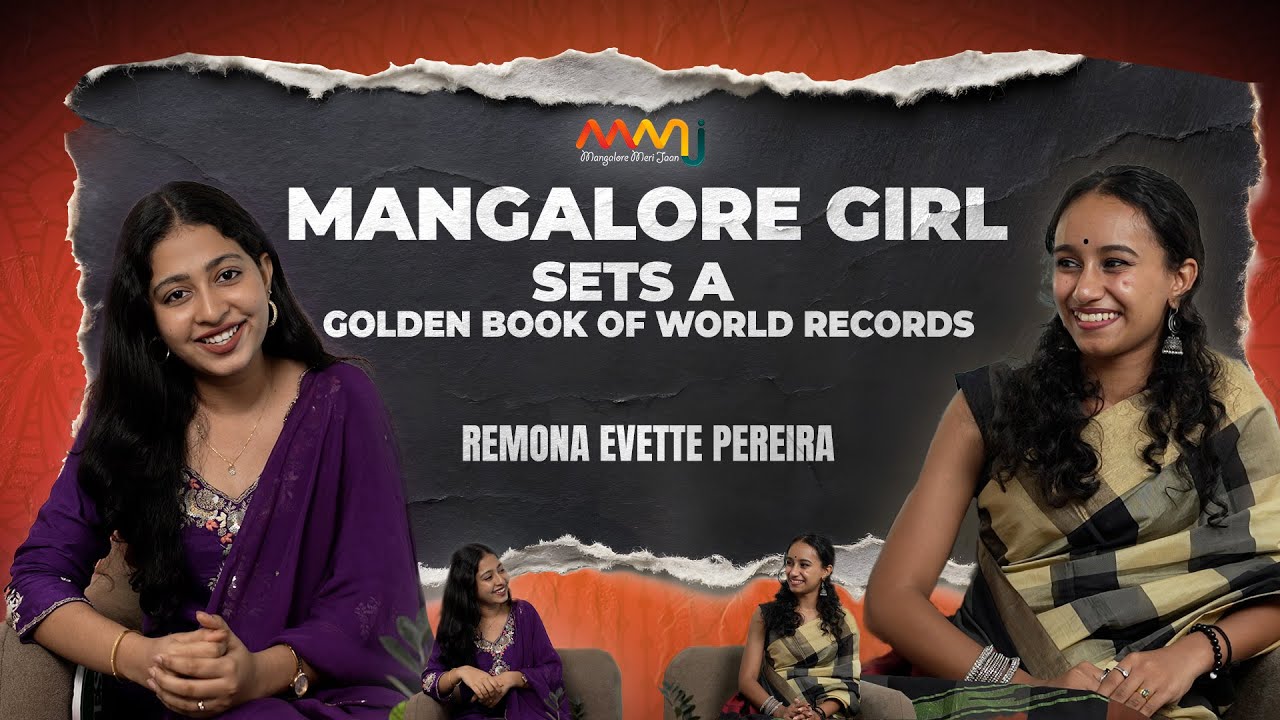 Mangalore Girl Sets a Golden Book of World Records | Remona Evette Pereira