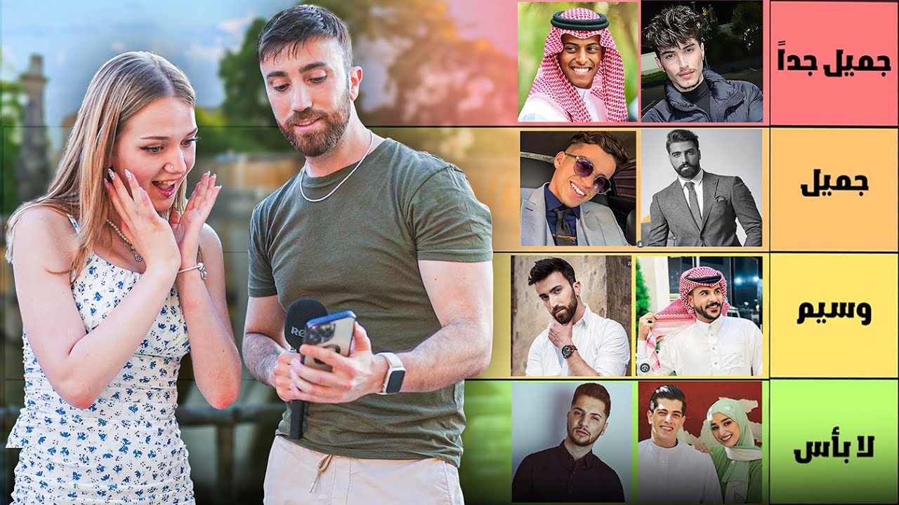 تقييم جمال التيك توكرز العرب في أوروبا - انصدمو بوائل 😲