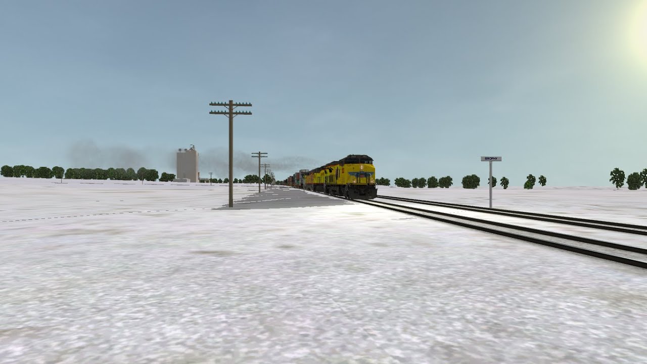 ORTS: UP C45AH #2522 WB IG4TA-04 At Clinton, IA