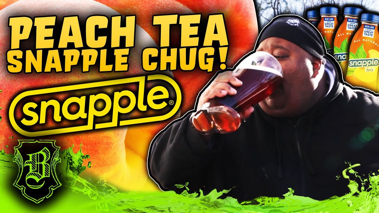Chugging Some Delicious Snapple Peach Tea For The Subscribers!