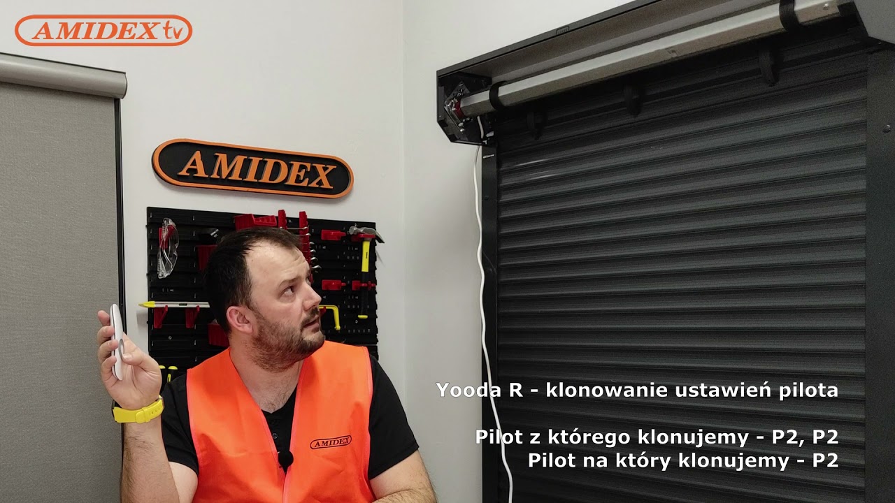 AmidexTV - montaż i programowanie Yooda R - podstawowego silnika z radiem do rolet zewnętrznych