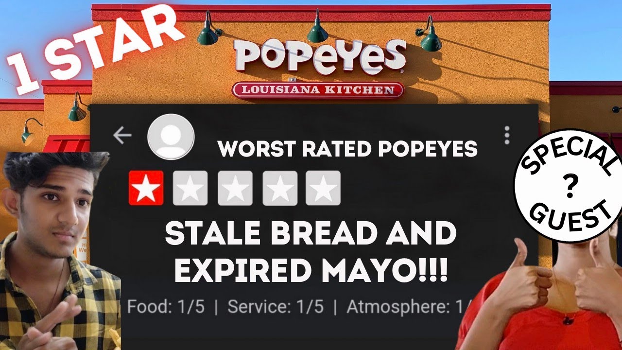 WE WENT TO THE WORST POPEYES!! | 1 STAR REVIEWS!!