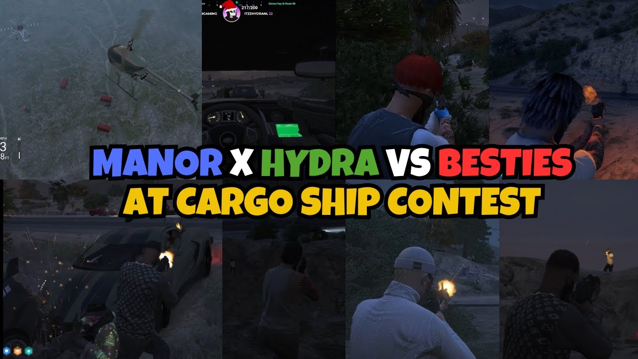 Manor x Hydra Contest BESTIES During Cargo Ship For 3 Crates | MULTIPOV | NOPIXEL 4.0 GTA RP