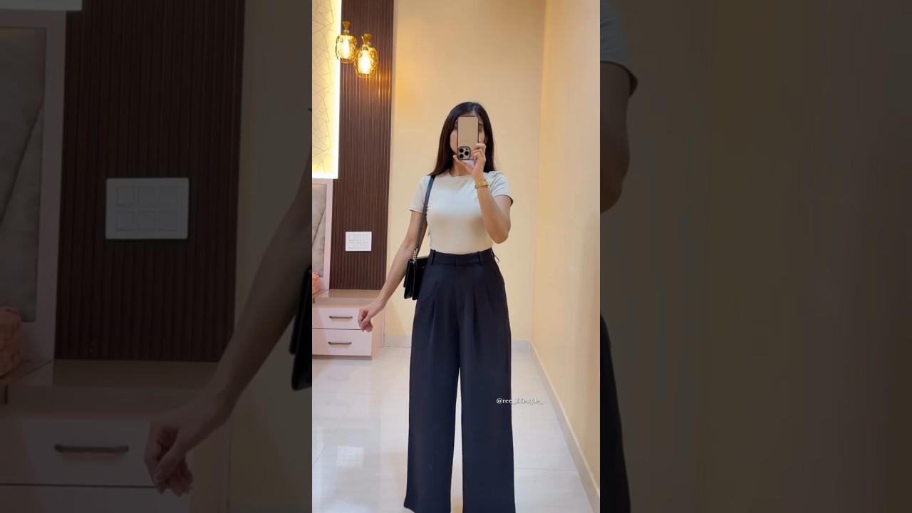You found the perfect high rise wide leg trouser 😍 #baryan333 #asmrunboxing #trouser  #highrise