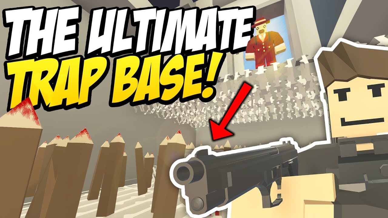 THE ULTIMATE TRAP BASE - Unturned Best Traps | Death Pit!