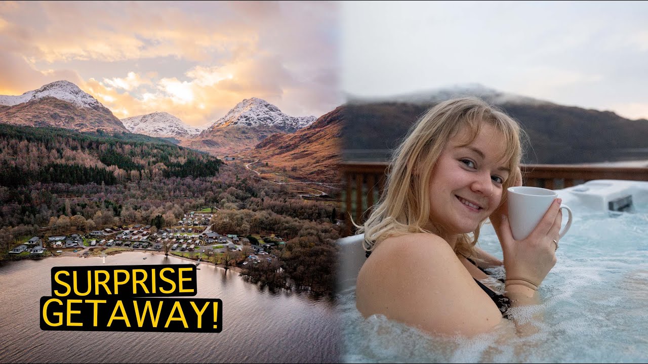 We SURPRISED our families with a LUXURY LODGE | Scotland Luxury Hot Tub Lodge Getaway