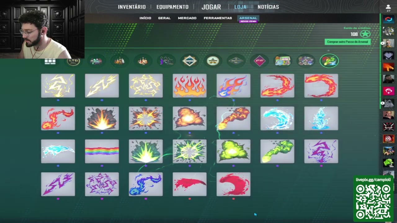 Fiz mais de R$600,00 / CS2 Profit Elemental Stickers on CS2 Armory 2025
