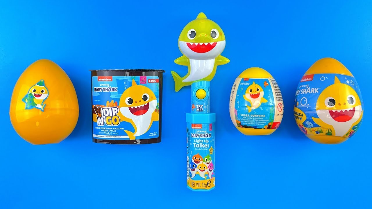 *NEW*🤩Funny Candy ASMR | Satisfying BABY SHARK Video | Softdrink Surprise Egg Sweets & Toys unboxing