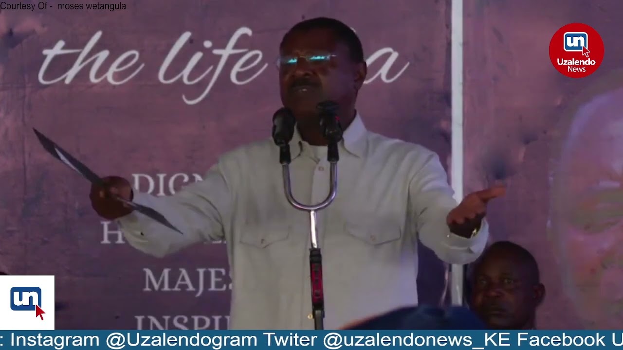 Speaker Moses Wtangula's Speech During the Burial of Prof. Donald Siamba in Kimilili, Bungoma County