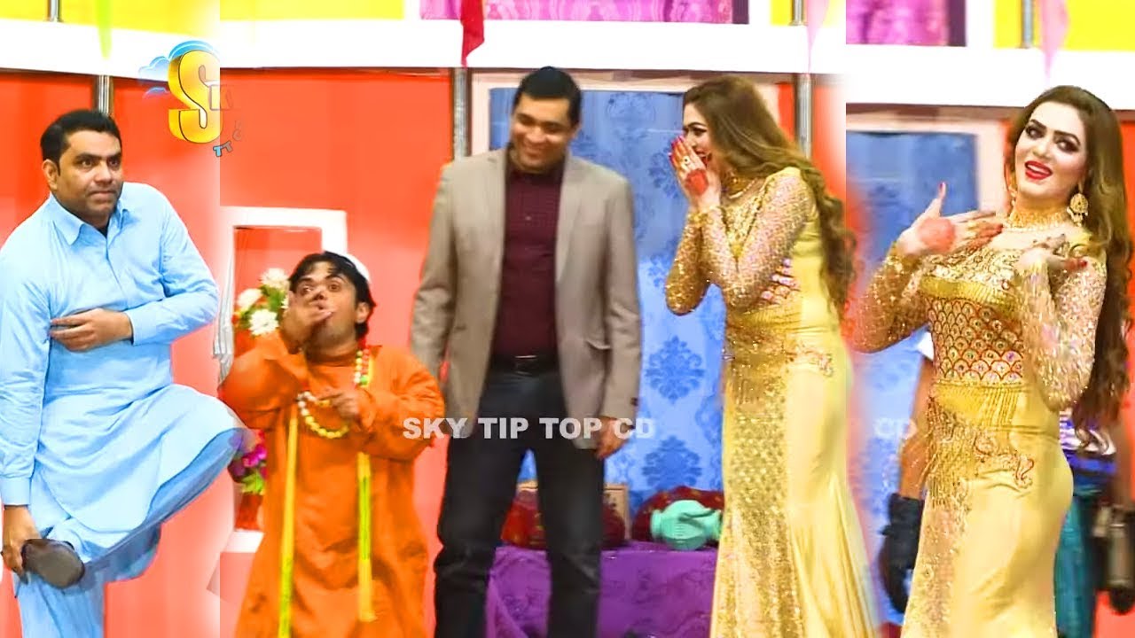 Vicky Kodu and Naila Khan with Qaisr Piya (NEW) | Stage Drama Golden Girl | New Comedy Clip 2020