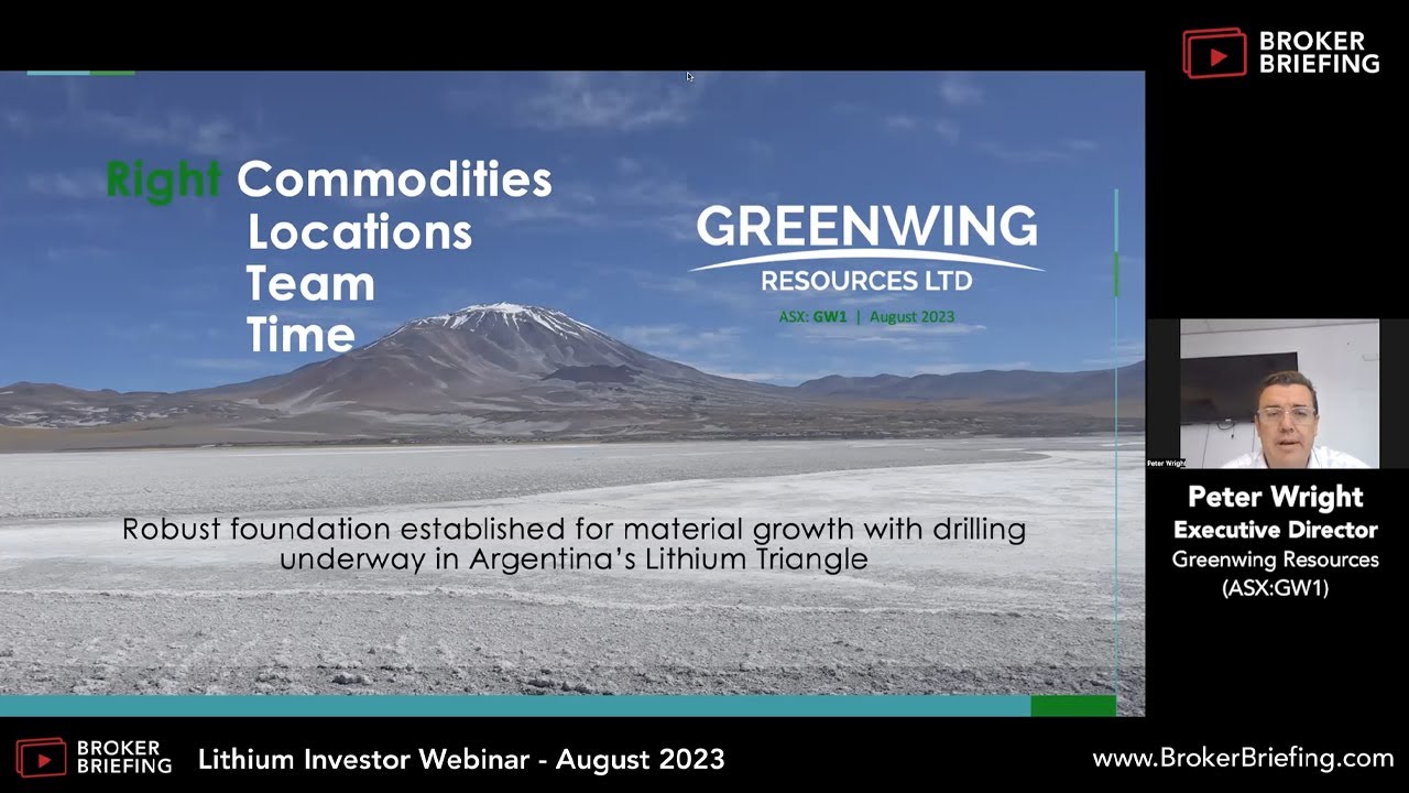 Greenwing Resources (ASX:GW1) - Lithium Investor Webinar - August 2023