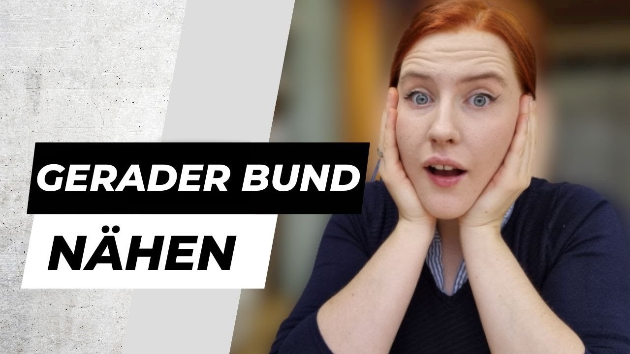 Gerader Bund nähen, schnell und einfach