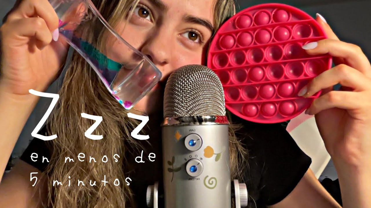 asmr duerme en menos de 5 minutos (susurros, tapping, mouth sounds)