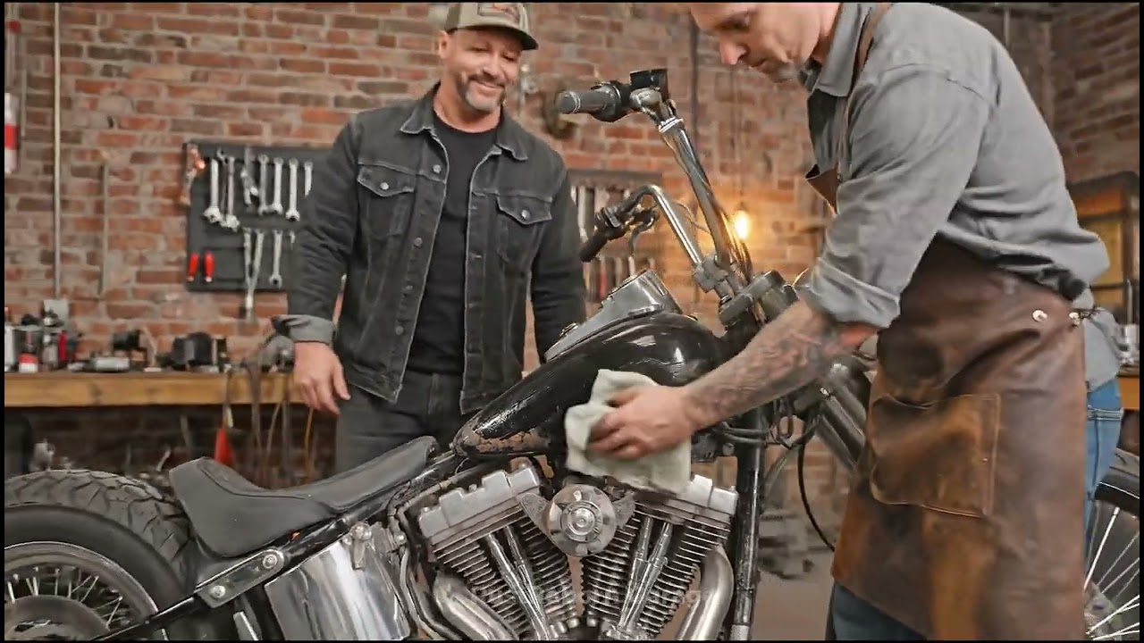 I Found an Abandoned HARLEY-DAVIDSON in an Empty Warehouse — Full Cinematic ASMR Restoration