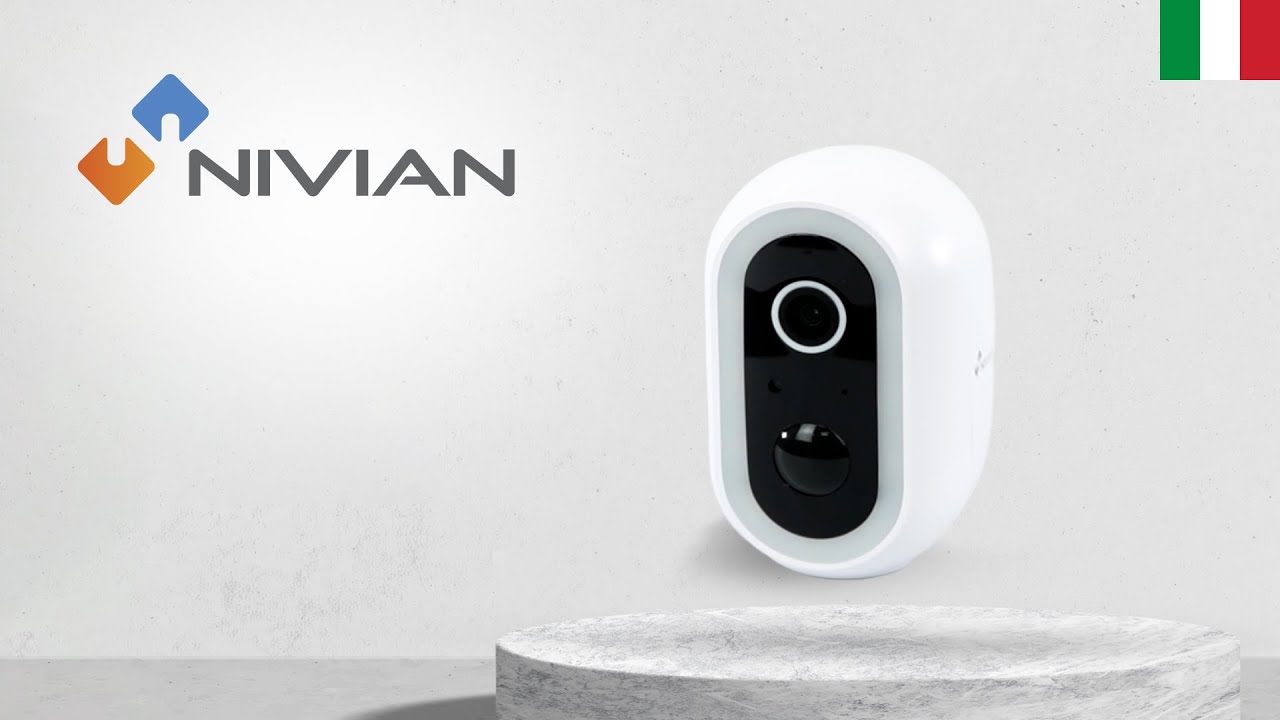 🔵 Nivian SMART 04-BAT | Telecamera WiFi per esterni