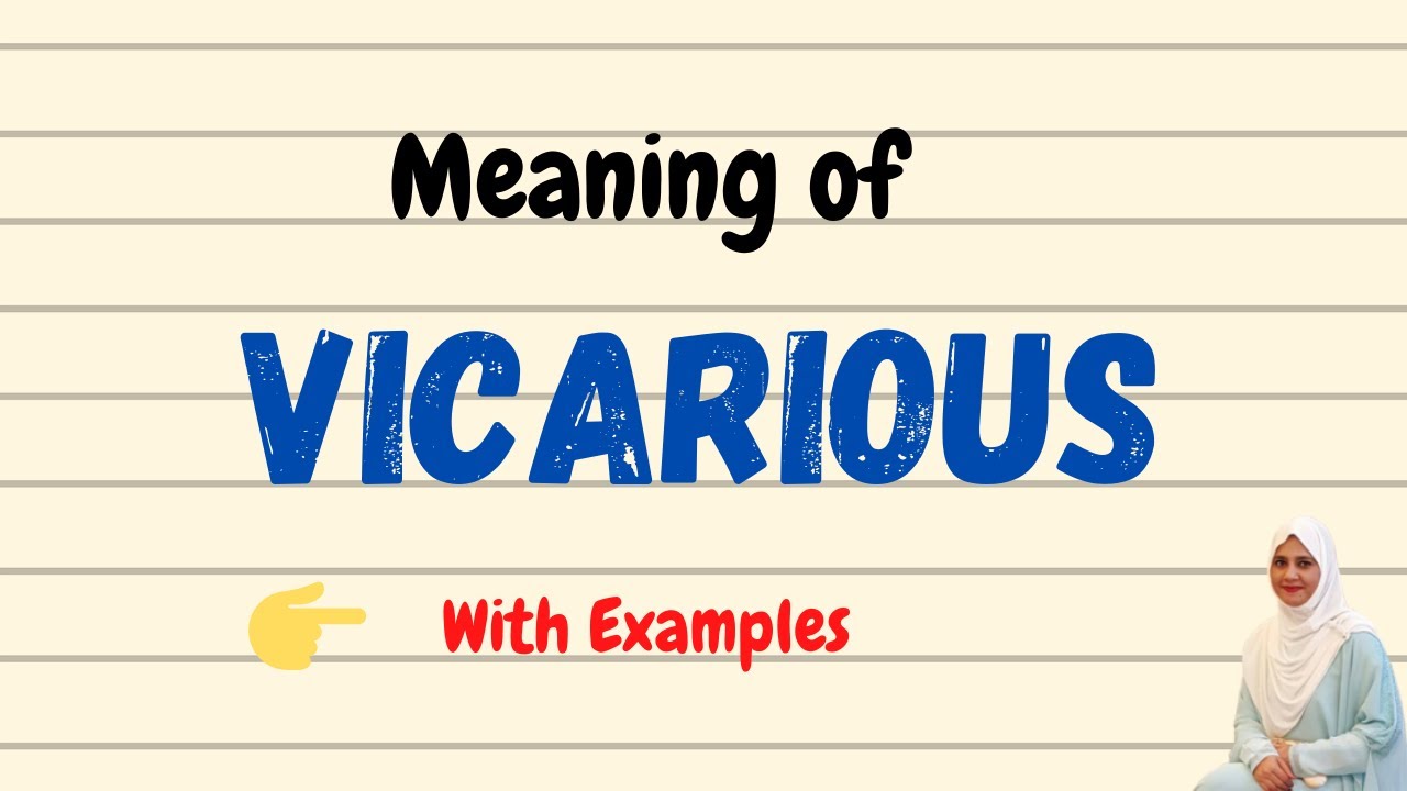 Daily vocabulary | Vicarious Meaning | Vocabgram