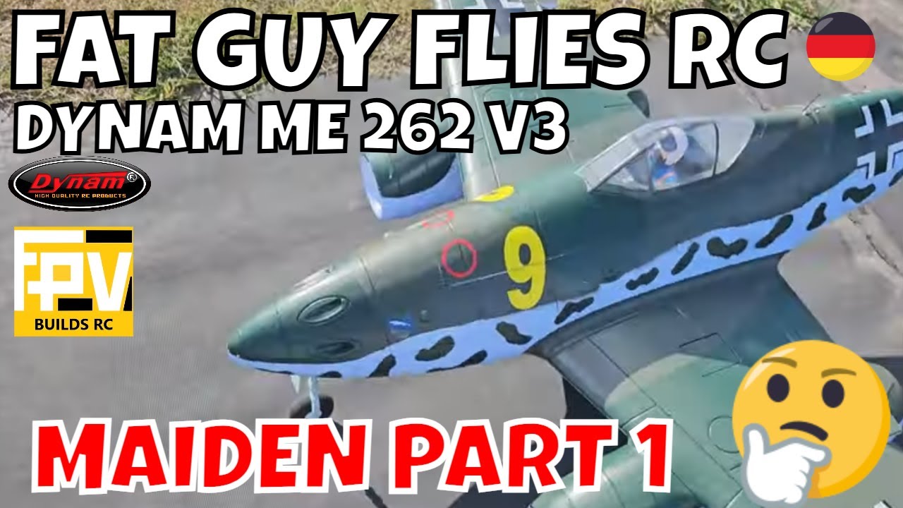 DYNAM ME 262 V3 MAIDEN PT 1 by FGFRC #aviation #rcjets #rcplane #rc