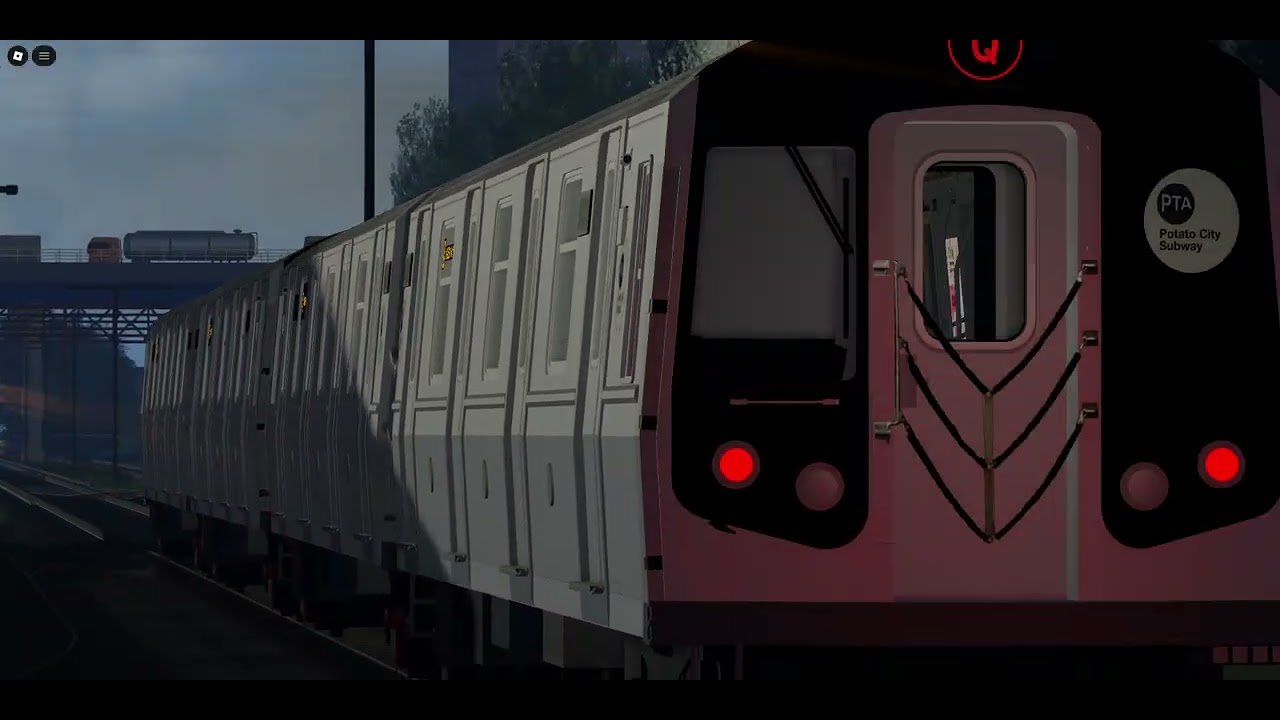 ROBLOX Railfanning at PTA Subway C&M S59E32: R143 (Q) Train at Ridgeworth Isle