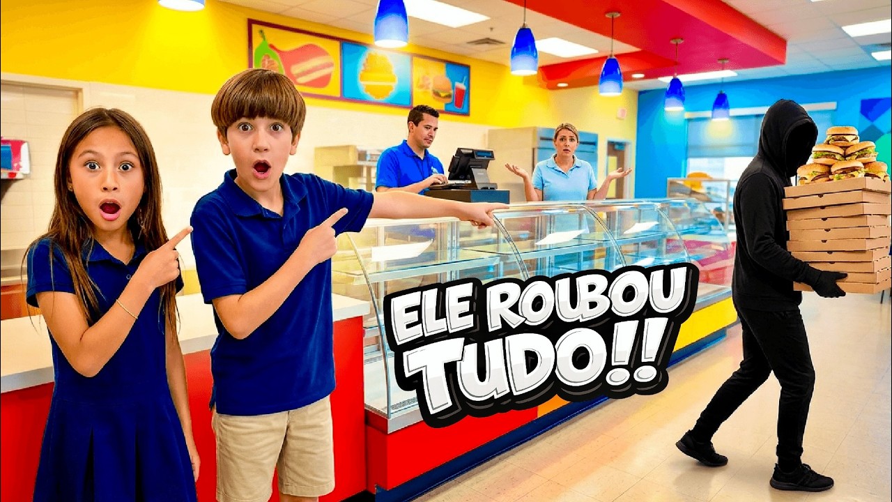 OS LANCHES SUMIRAM DA CANTINA!🍕🕵️‍♂️ Webserie Os Detetives da Escola - EP02
