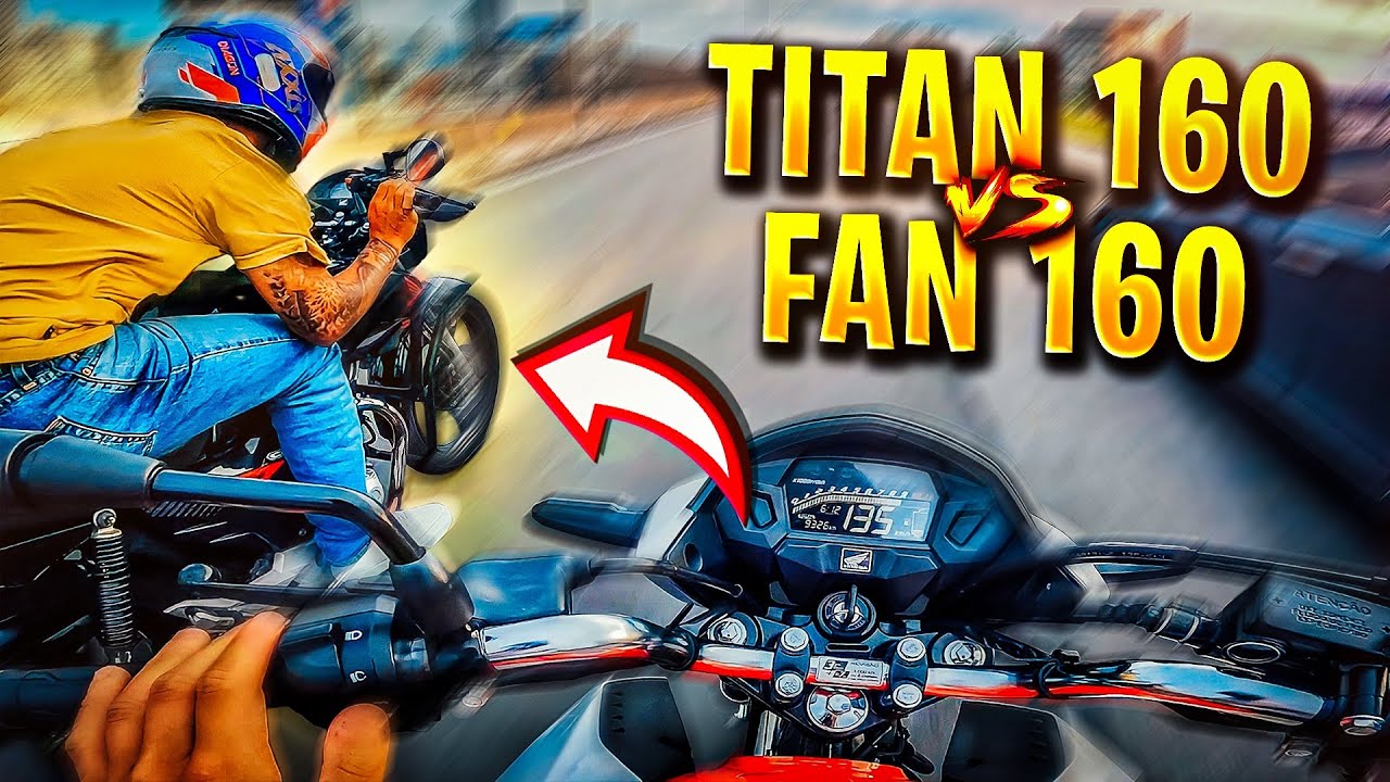 DESAFIEI ELE PARA UMA CORRIDA!! TITAN 160 vs FAN 160