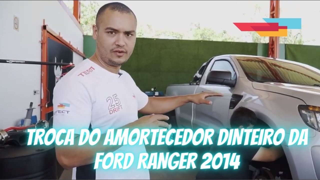 TROCA DO AMORTECEDOR DIANTEIRO DA FORD RANGER 2014