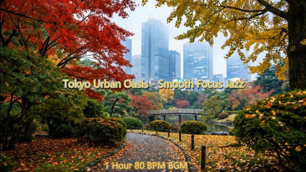 【広告なし / 3時間作業用BGM 】週末に頑張るあなたへの作業用BGM / Tokyo Urban Oasis - Smooth Focus Jazz