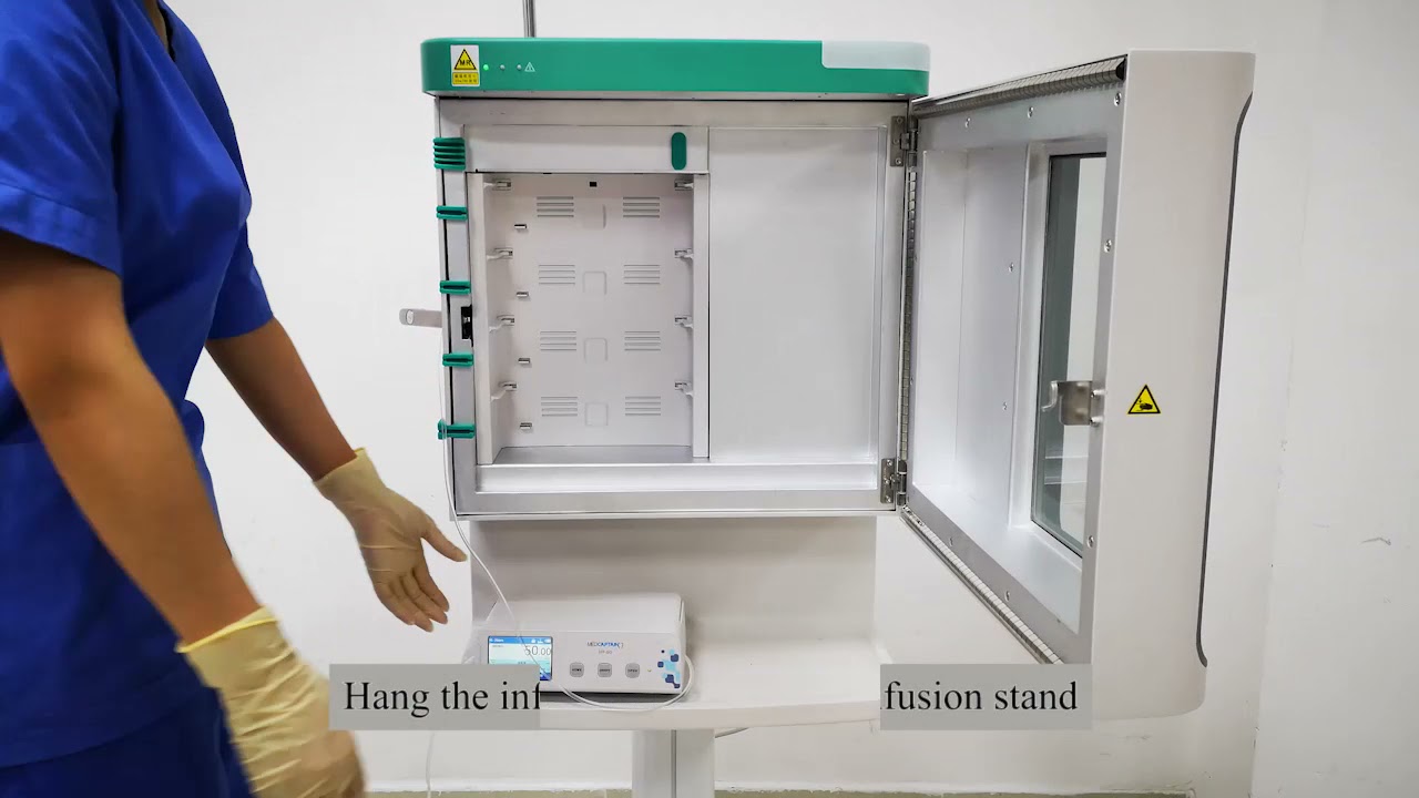 Medcaptain infusion pump, syringe pump, HP 80 MRI Infusion Workstation Operation Video
