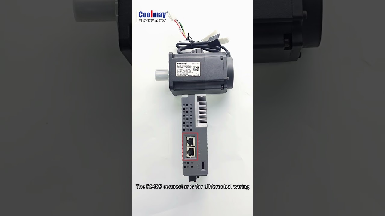 Coolmay  750w Servo-PLC All-in-One with a motor motor's  RS485 with 32-bit DSP chip