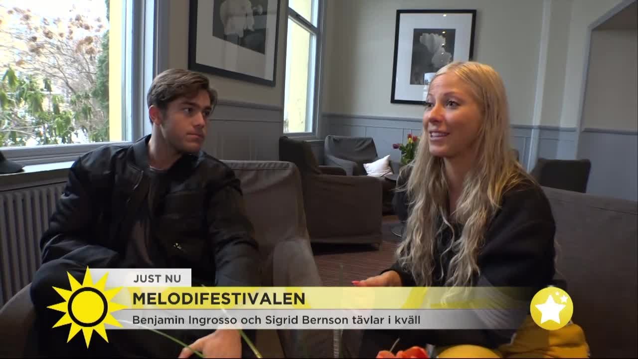 Gamla Let''s Dance-paret Benjamin och Sigrid tävlar mot varandra i Mellon i kväll: 