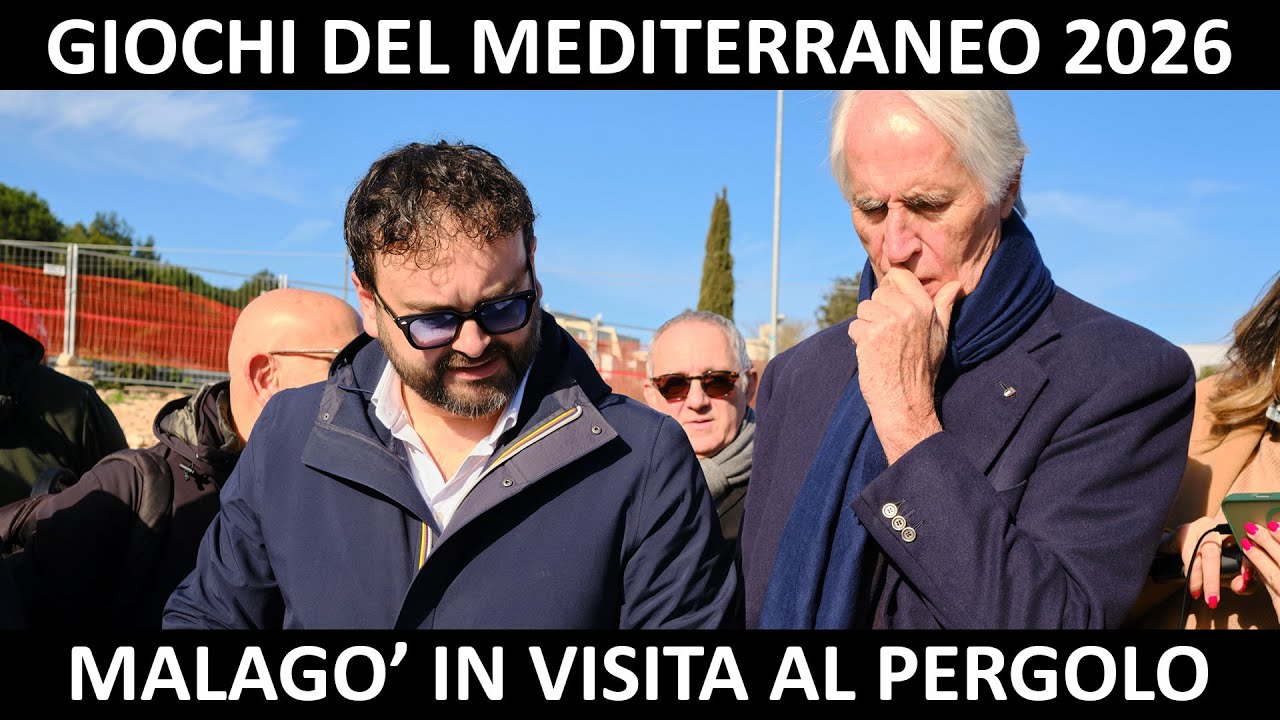 Giochi del Mediterraneo 2026: Giovanni Malagò a Martina Franca