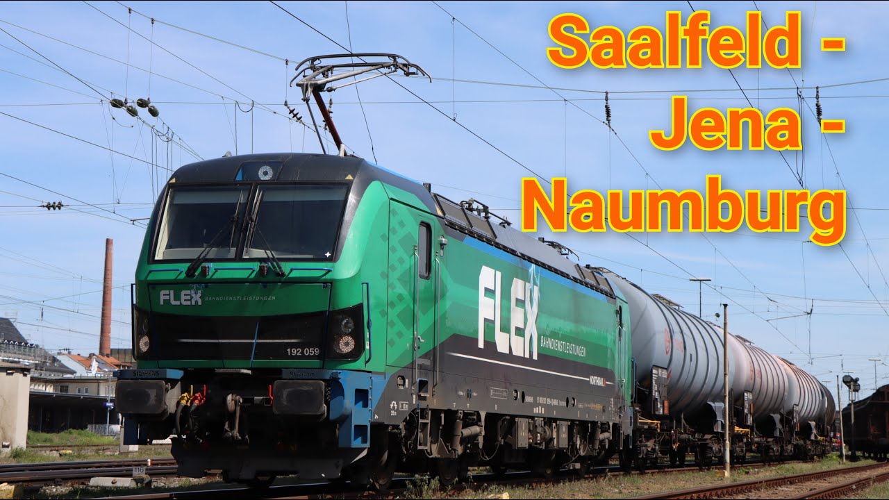Führerstandsmitfahrt durch´s Saaletal mit der Baureihe 192, Saalfeld - Jena - Naumburg (Saale) Hbf