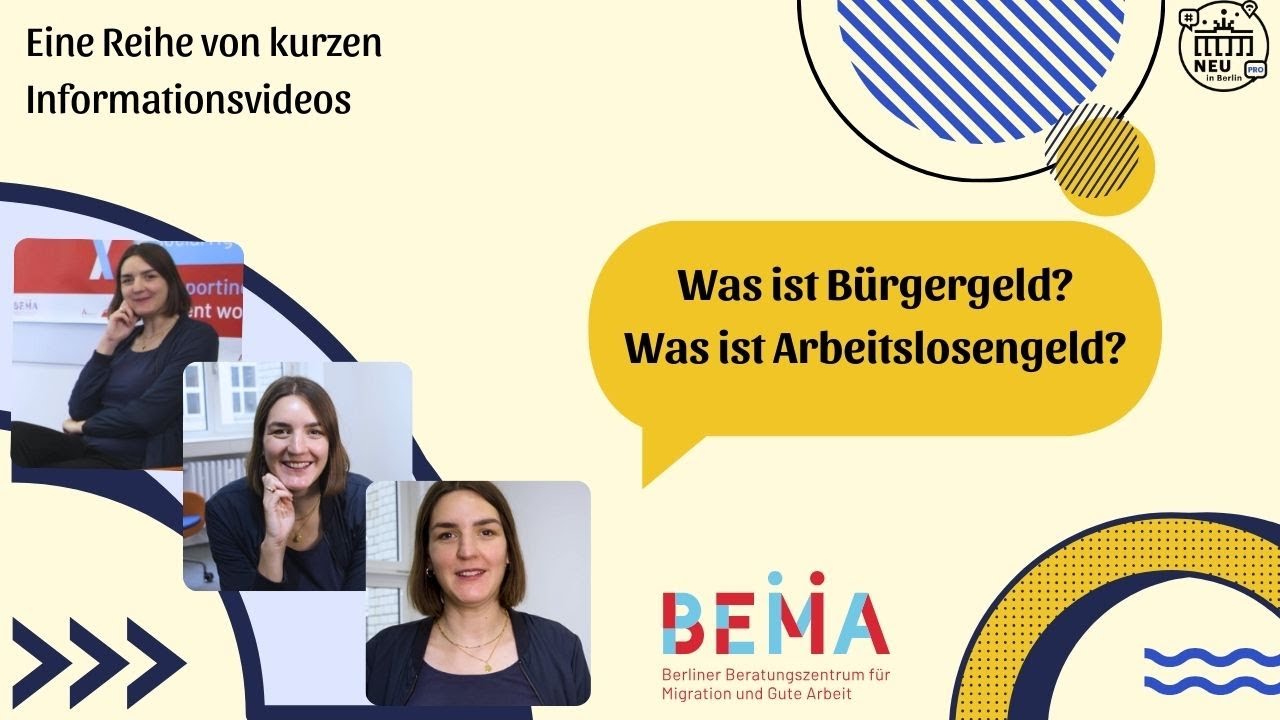 B&uuml;rgergeld vs. Arbeitslosengeld. В чем разница?