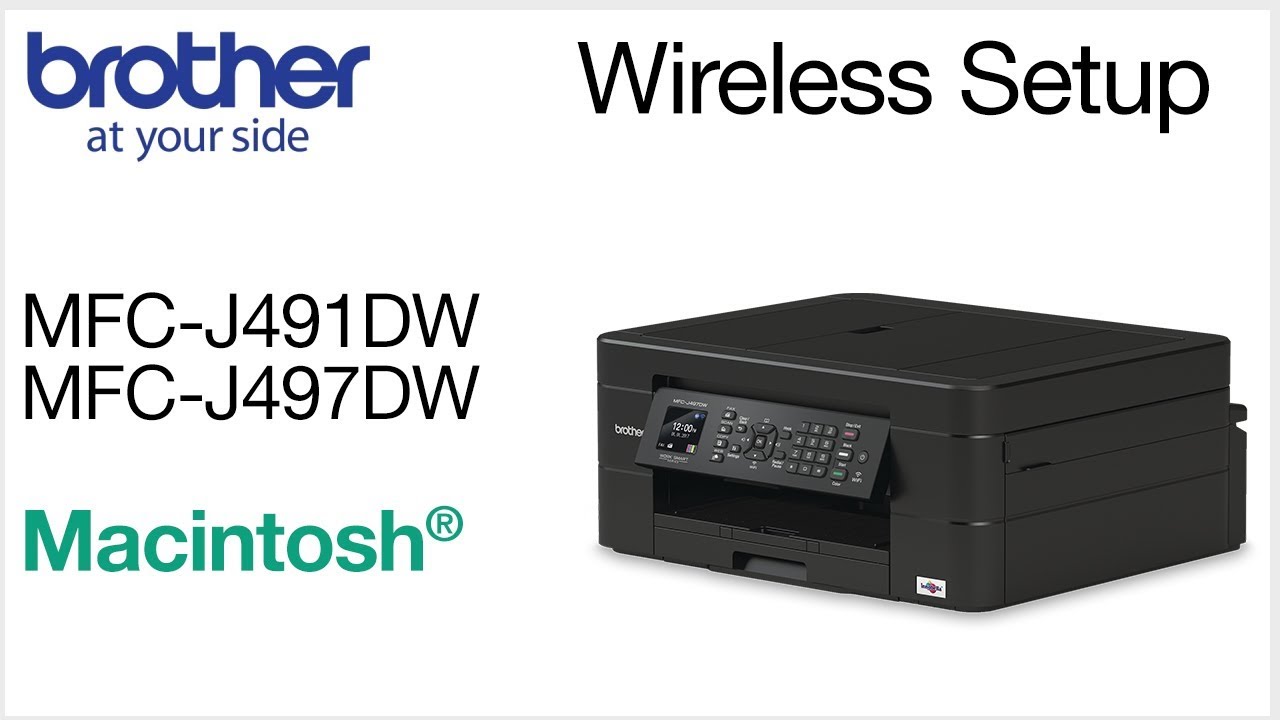 Connect MFCJ497DW to a wireless computer - Macintosh