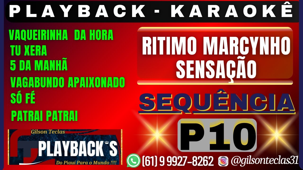 Playback sequência marcynho sensação atualizado  2025.
