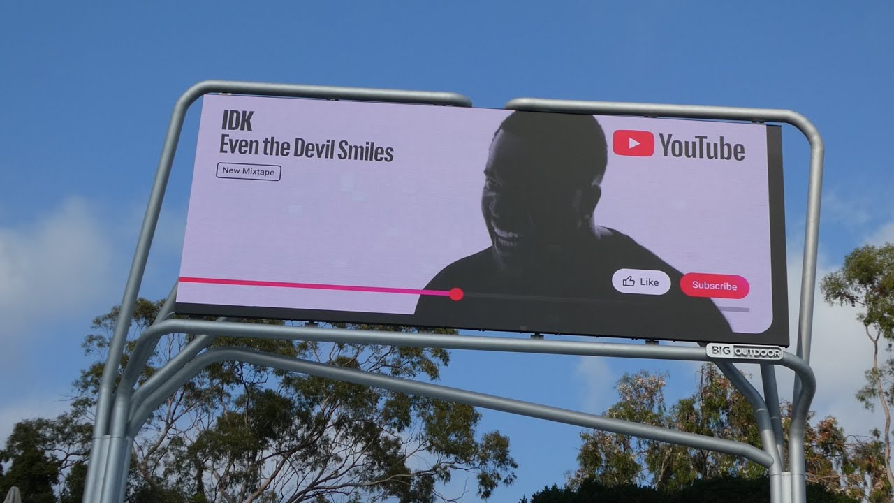 IDK Even The Devil Smiles New Mixtape YouTube Billboard Sunset Blvd Los Angeles CA January 23, 2026