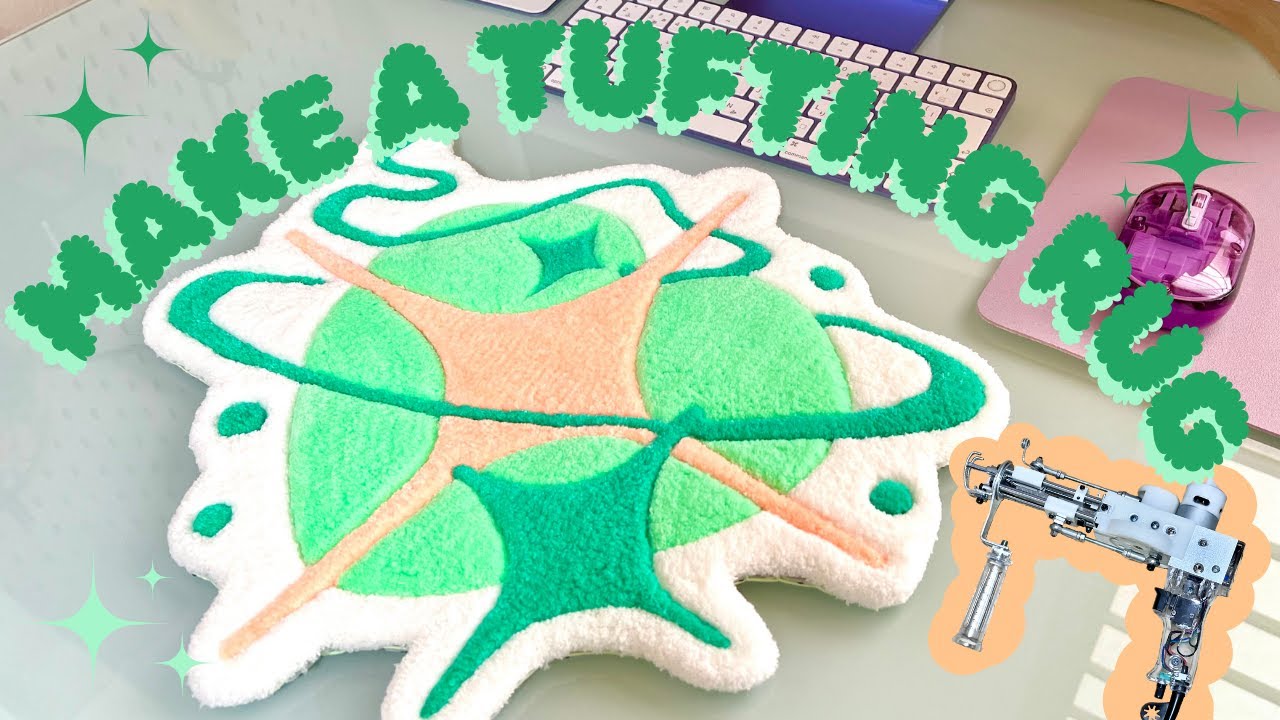 【タフティング】ハンドメイドでラグを作ってみた🧶🔫【DIY】
