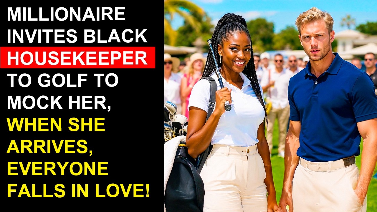 Millionaire Invites Black Housekeeper to Golf to Mock Her, When She Arrives, Everyone Falls In Love!