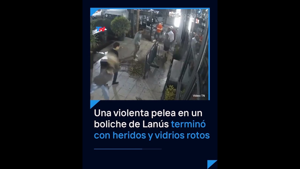 Una violenta pelea en un boliche de Lan&uacute;s termin&oacute; con varios heridos y vidrios rotos
